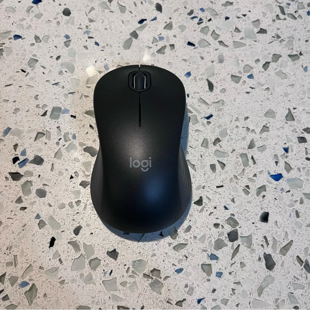 Logitech Black Ergonomic Curved Wireless Keyboard with Cushioned Palm Rest